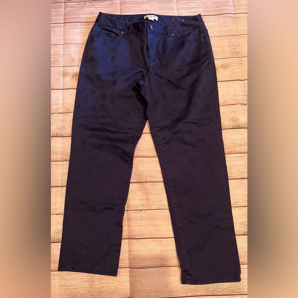 Coldwater Creek natural fit blue dot jeans size 10